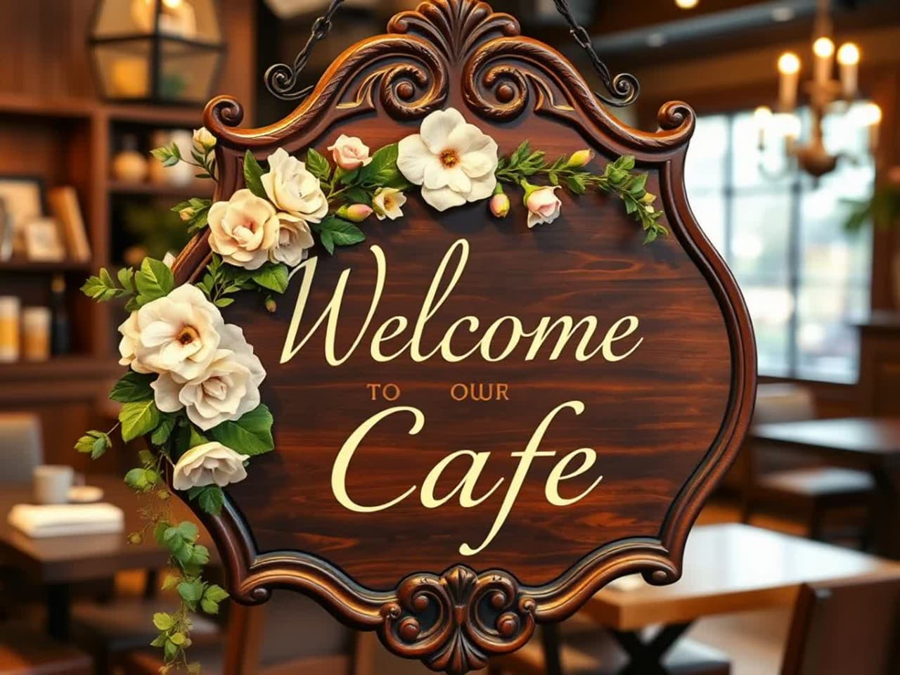 Cozy cafe interior
